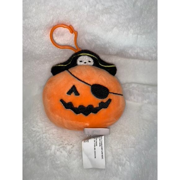 Squishmallows Paxton Pirate Pumpkin Plush Keychain Backpack‎ Clip - Picture 1 of 4